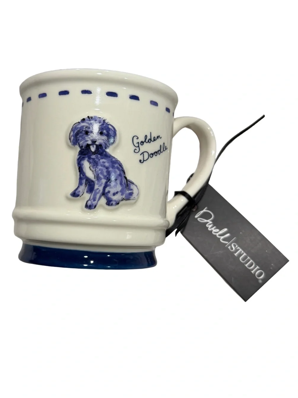 DWELL STUDIO NWT ceramic golden doodle coffee mug